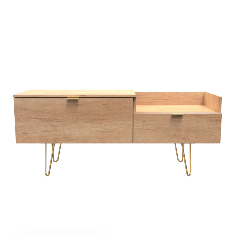 Taeyah TV Console Unit, Oak Wood