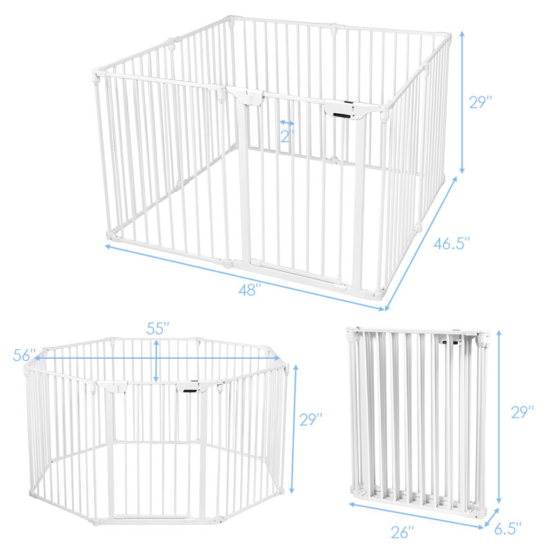 Barrière de sûreté, Blanc, H 29 po x l 48 po x P 46,5 po