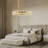 Wagon Wheel Chandelier With Crystal Shade-271068635-287412096
