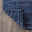 Tapis bleu marine en jute tissé à la main Pata-290189513