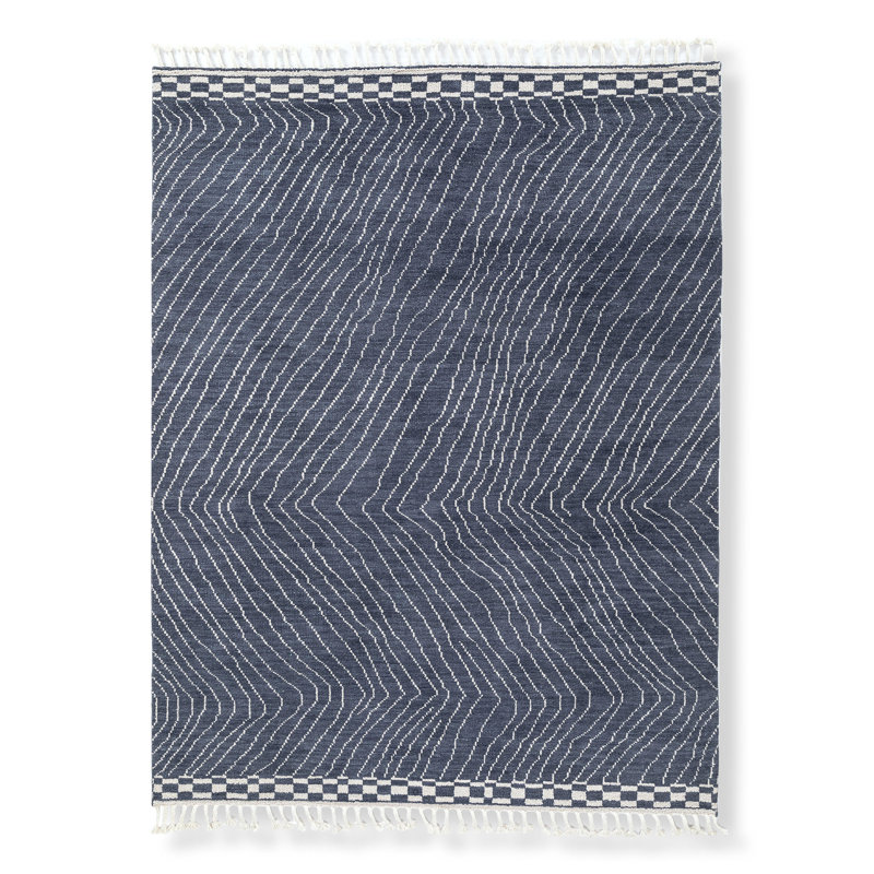 Wool Abstract Area Rug, Rectangle 10' x 14'