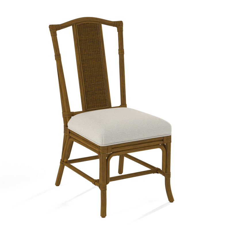 Drury Lane Slat Back Side Dining Chair, Frost White, White Performance Fabric; 0851-94
