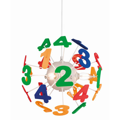 Children's Pendants 4 - Light Yellow/Green/Blue Sphere Pendant