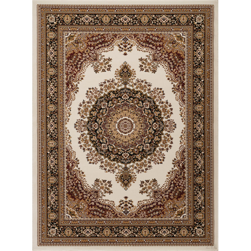 Classic Persian Style Area Rug, Rectangle 2' x 3'