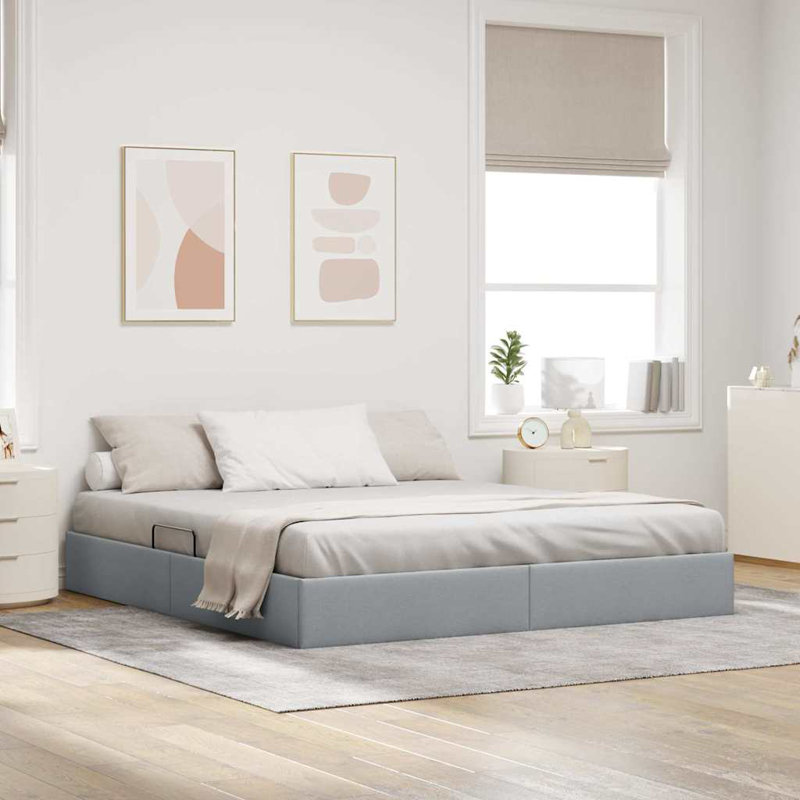 Bed, Super King (6'), Light Grey