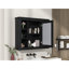 Armoire de rangement murale de salle de bain 35 po x 28 po, armoire à pharmacie, armoire murale moderne avec miroir, armoire à miroir avec 6 tablettes ouvertes (meuble-lavabo non inclus)