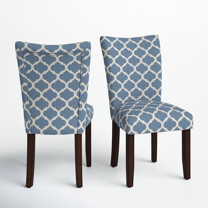 Lancaster 20.5'' H Fabric Upholstered Parsons Chair, Heritage Blue