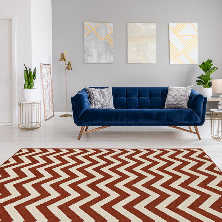 Tapis orange Evvy