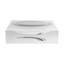 Chrome Banana White Acrylic Decorative Tray-1269617763