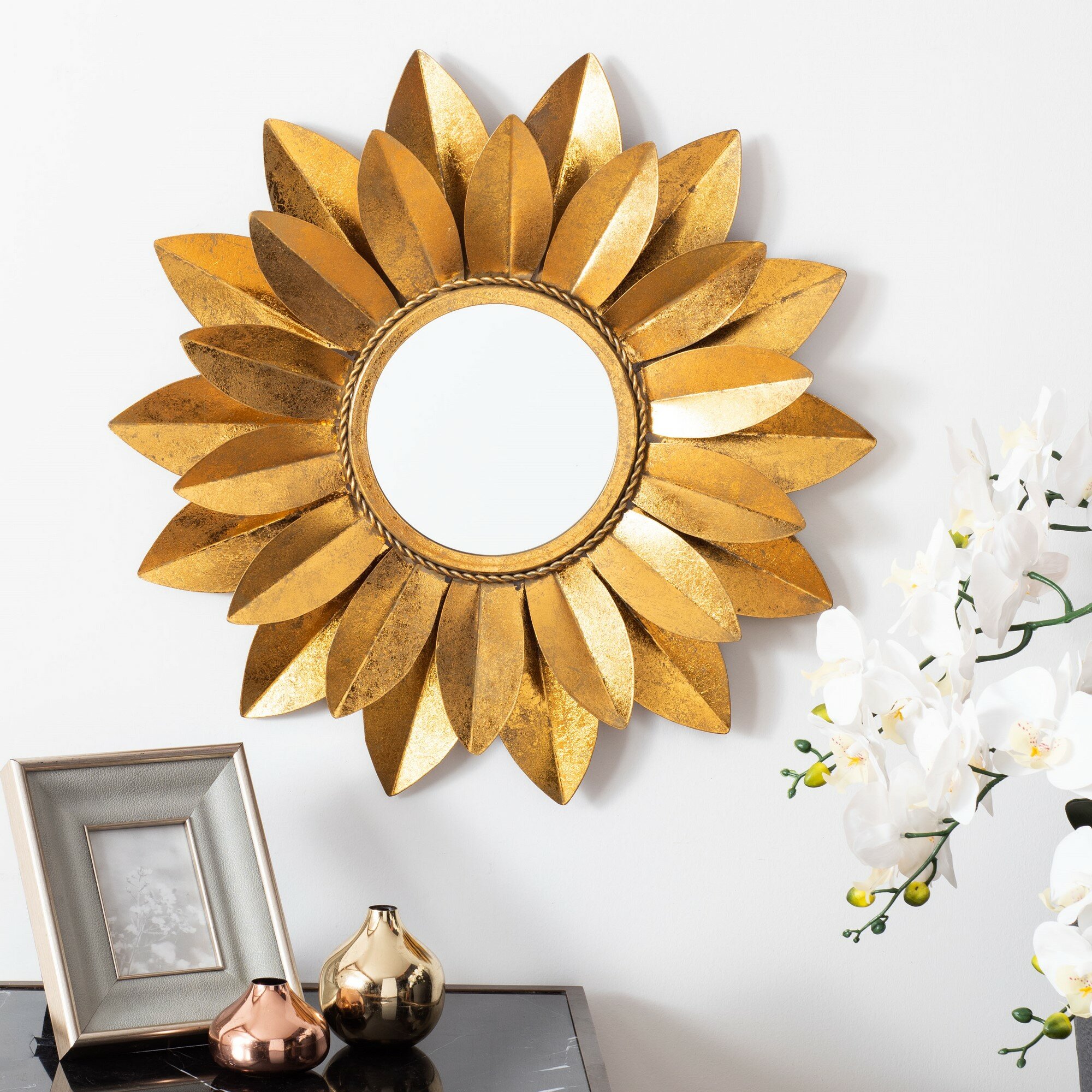 Rosdorf Park Zeppelin Sunburst Metal Wall Mirror & Reviews | Wayfair