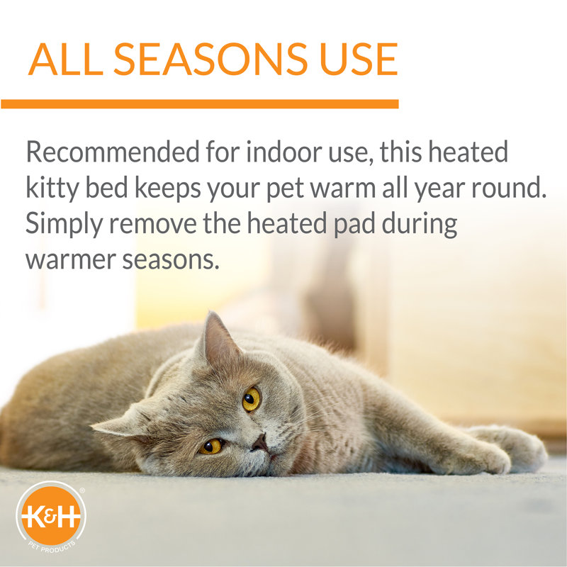 Lit pour chien Thermo-Kitty Nest, L 13 po x P 16 po x H 16 po, Sauge