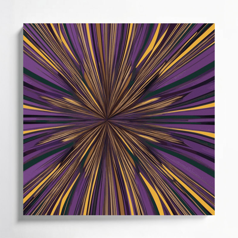 Art mural sur toile Op Art 40, H 12 po x l 12 po