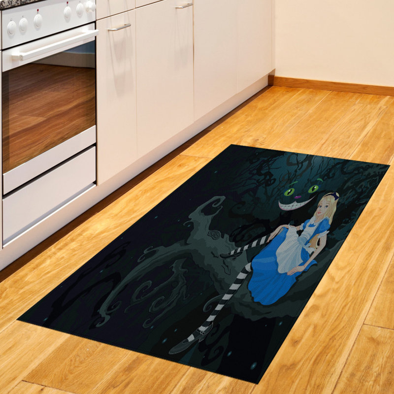 Tapis décoratif coloré en fibres de polyester à haute densité, Rectangle 2 pi 7 po x 5 pi