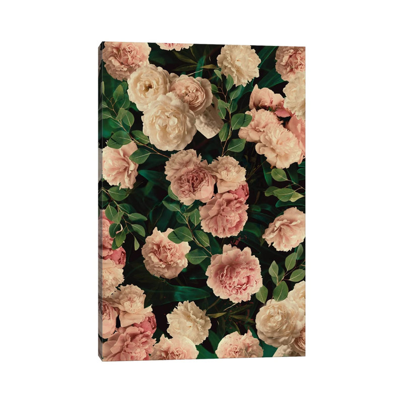 Blooming Flowers by Emanuela Carratoni - Gallery-Wrapped Canvas Giclée on Canvas, No Frame, 30.48 cm H x 45.72 cm W