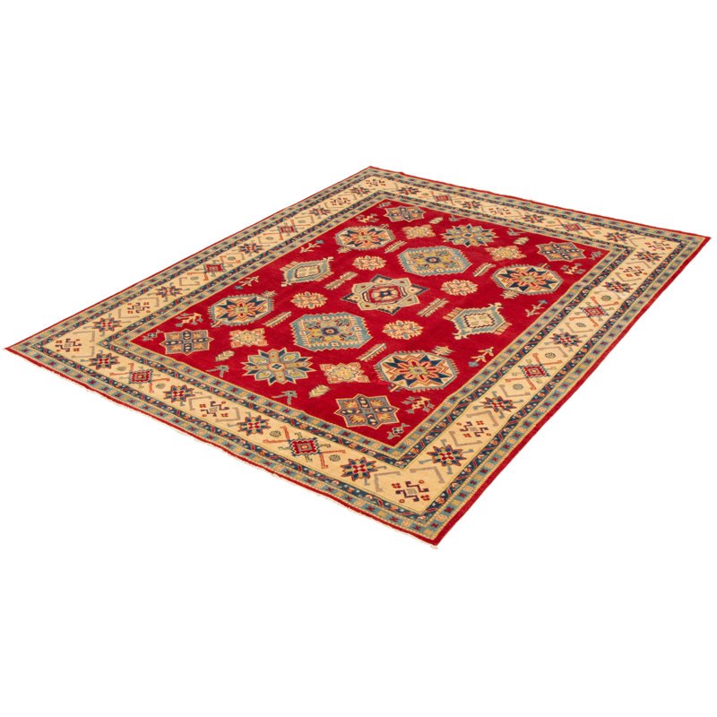 Tapis rouge foncé Finest Gazni 7 pi 10 po x 9 pi 8 po