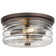 Flush Mount Ceiling Light with Clear Glass Shade