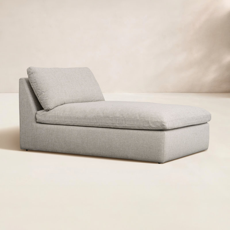 Wilkie Outdoor Chaise, Light Gray