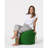 Stylish Garden Pouffe, Solid Green, 17.7 x 17.7 x 17.7 inches | 100% Original Bead Styrofoam, 100% Polyester Fabric, Waterproof, Hidden Zipper System | Perfect for Modern Outdoor Entertainment & Relaxation-254448361