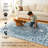 My Magic Carpet  Blue Washable Rug-1497927882