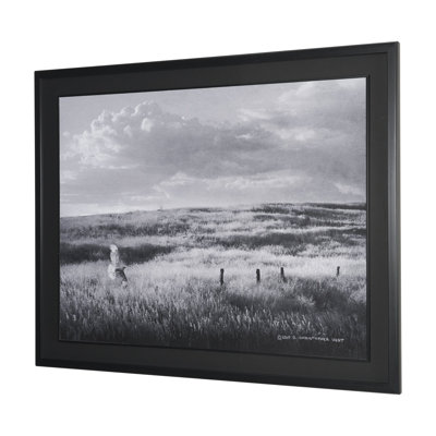 Fence Line Flight I by R. Christopher Vest Textured FramedPhoto Print Matted under Glass