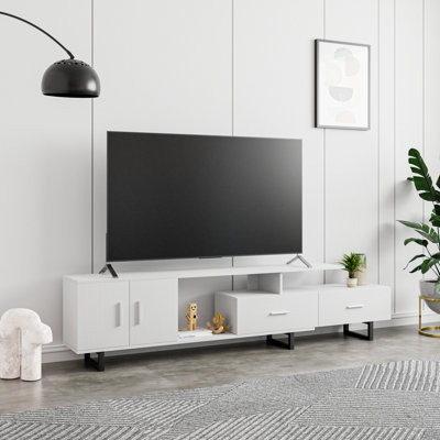 Thiels Modern TV Stand for TVs up to 60 Inch, Mid-Century Media Console Entertainment Centre with Storage Drawers & Cable Management