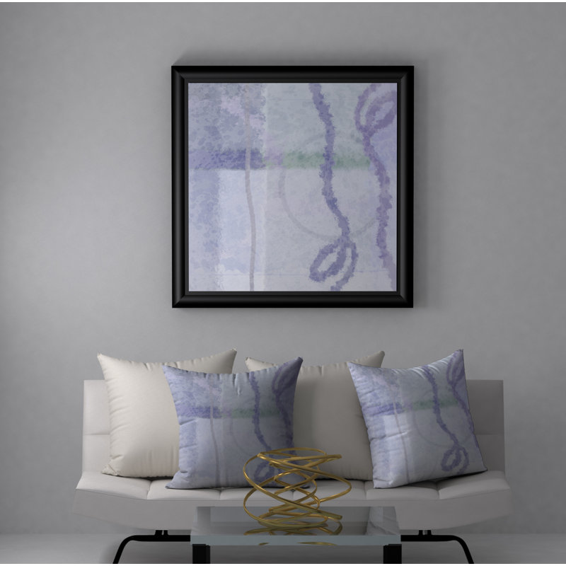 Abstract Throw Pillow, 18" H x 18" W
