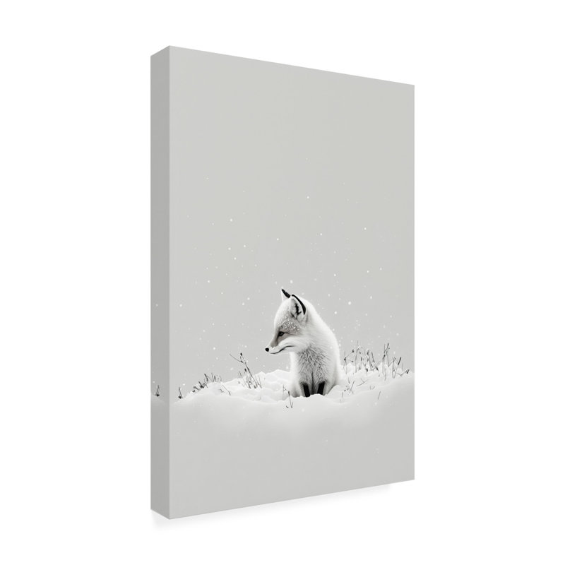 Renard des neiges Gunthild, H 32 po x l 22 po x P 2 po