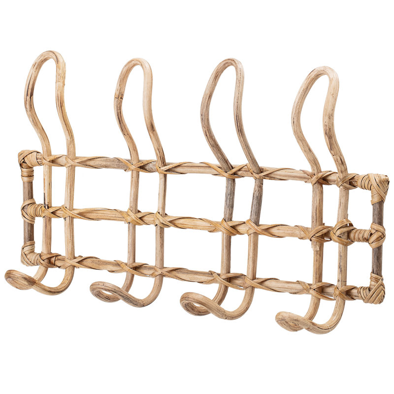 Parrish Rattan Wall Mounted Coat Rack