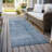 Machine Washable Indoor/Outdoor Xhevrie Denim Rug-17701406