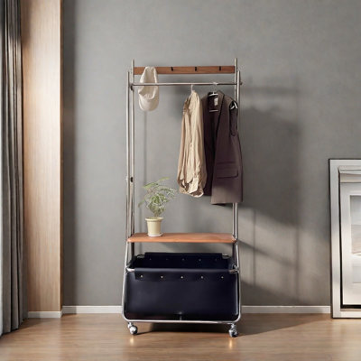 Roller Skate Coat Rack Saddle Leather
