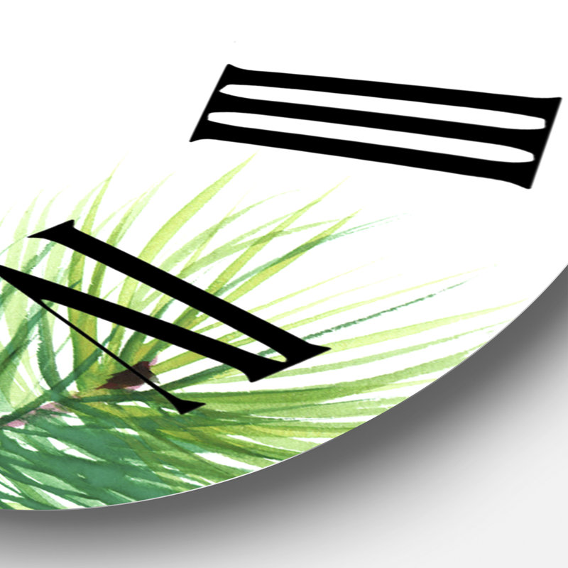 Pine Tree Branches - Horloge murale traditionnelle, Grand
