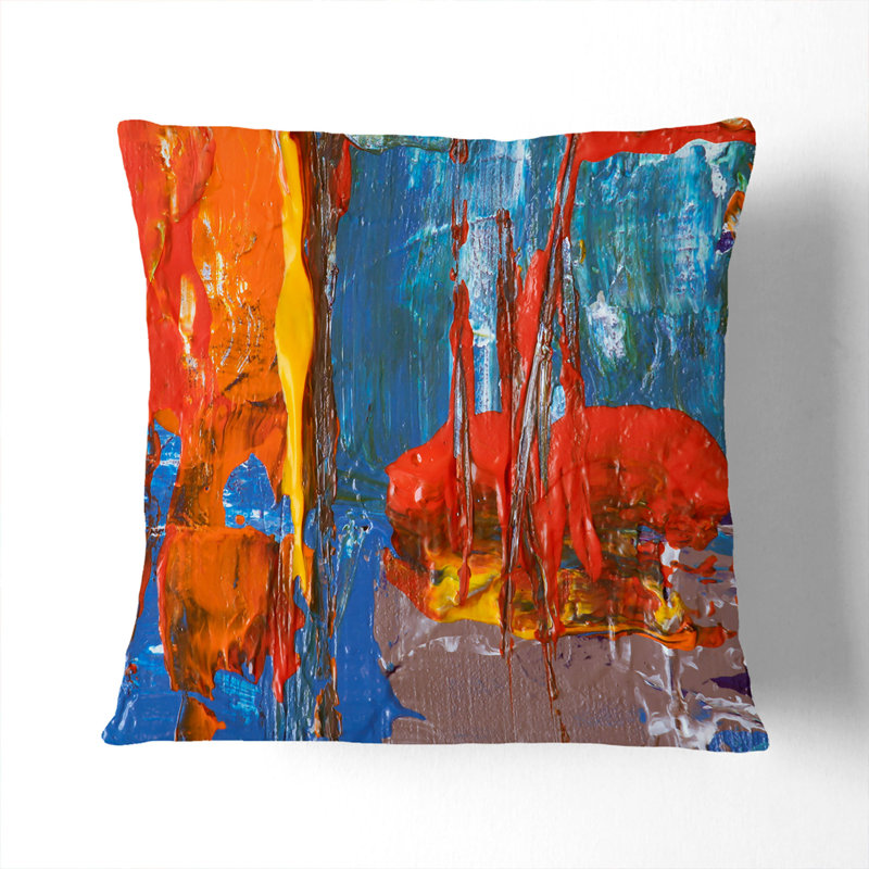 Abstract Square Throw Cushion, 55 x 55 cm