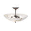20" Wide Corinth Marble Semi-Flushmount
