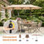 Parasol de marché avec manivelle 13 pi Tameah-167801738