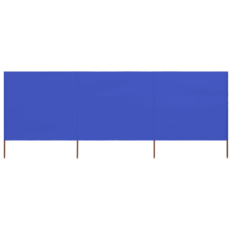 Braud Wood Folding Room Divider, Azure Blue, 150cm H x 400cm W