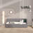 Jordyne Upholstered Linen Daybed-609716977