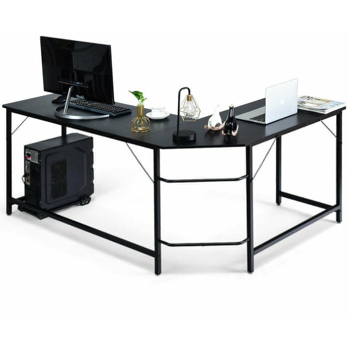 Ebern Designs Jiyeon 66'' Desk & Reviews | Wayfair