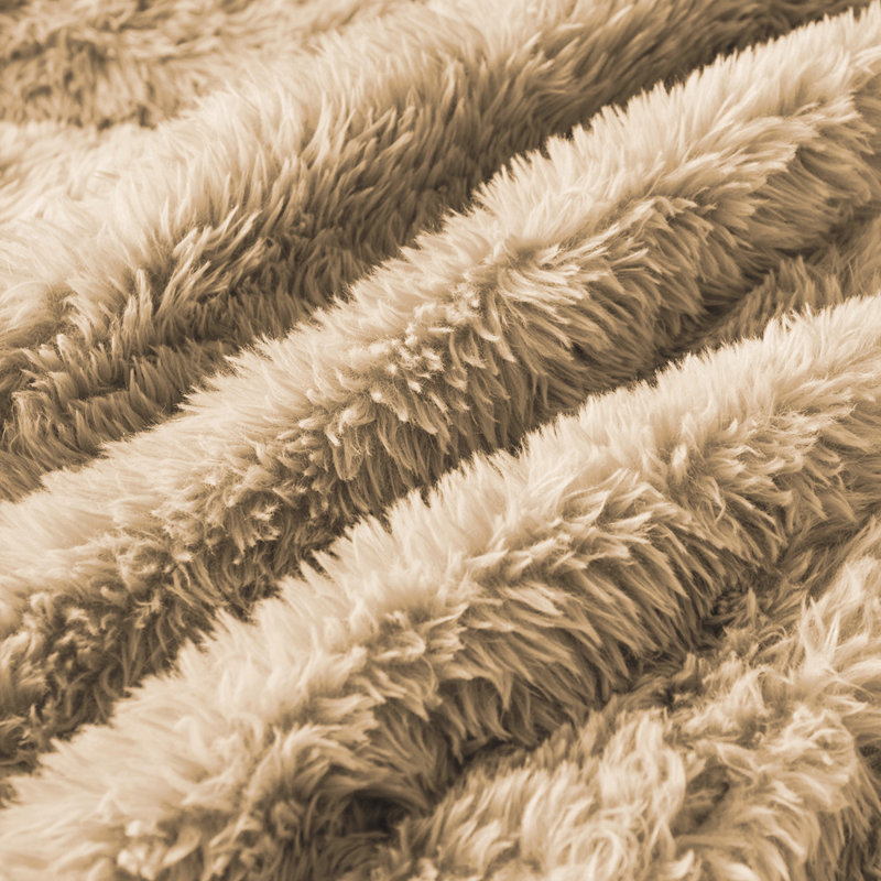 Canapé 3 places moelleux en tissu moelleux, Kaki pâle