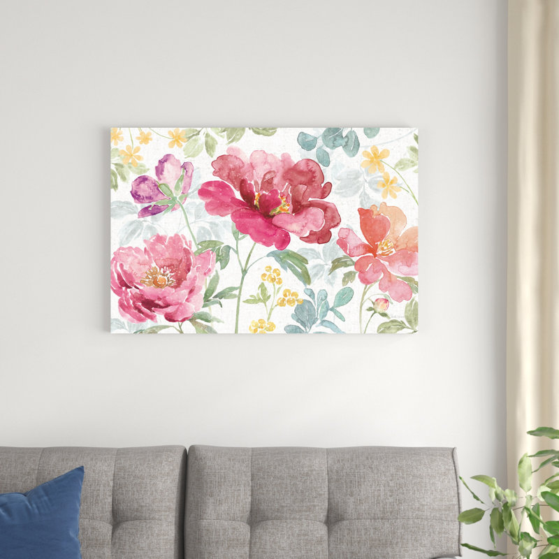 Printemps fleuri I, H 24 po x l 36 po