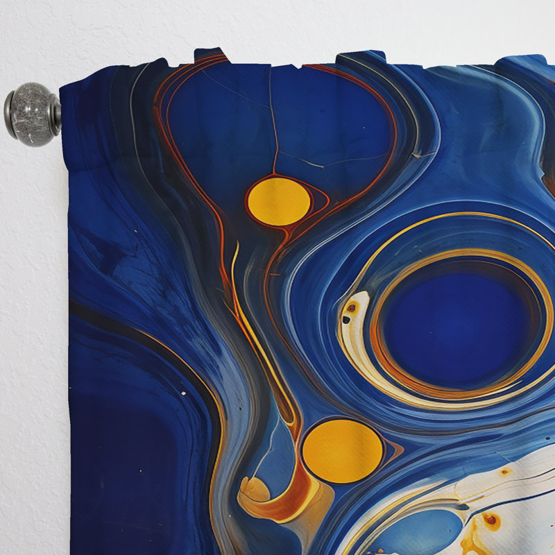 Artémi - Rideau obscurcissant en velours à encre liquide - 1 panneaux, L 52 po x L 84 po