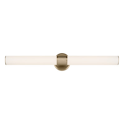 Barre de salle de bain 32 "à DEL avec verre blanc
