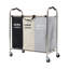 240L 3-Section Laundry Basket Cart