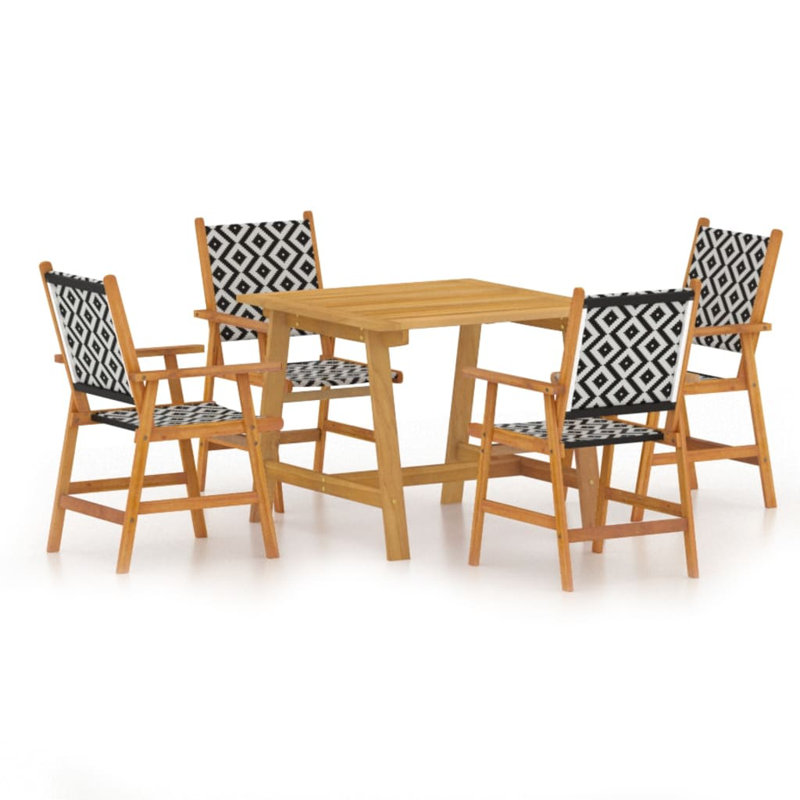 Muller 4 - Person Patio Dining Set with Square Table