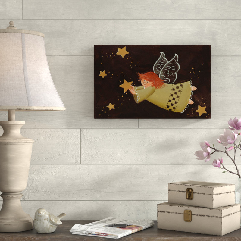 « catching a star », art sur toile, H 12 po x l 19 po x P 2 po