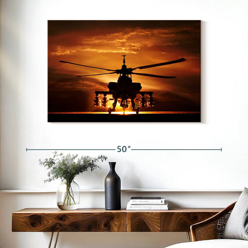 «Mait Silhouetted Apache Helicopters»