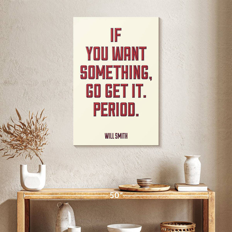 Will Smith, typographie de motivation, H 36 po x l 24 po