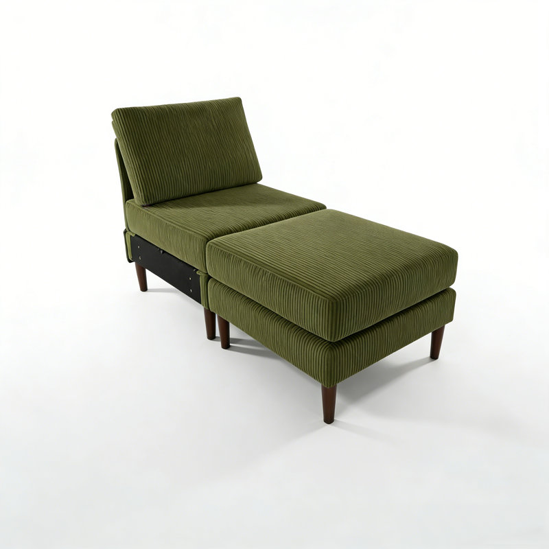 Repose-pieds carré standard, Vert