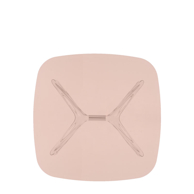 Blast Coffee Table, Pink, Crystal-Chrome