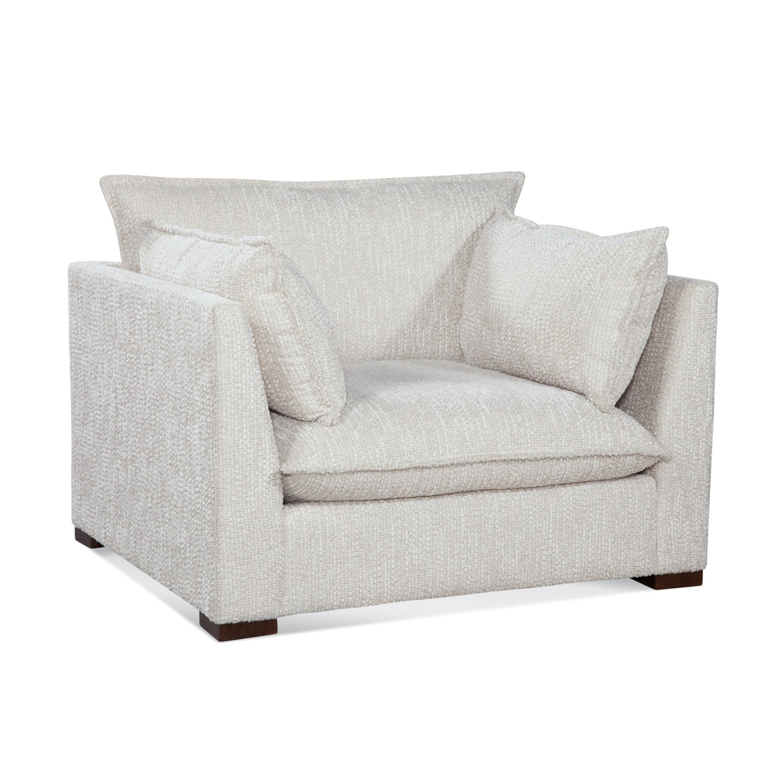 Kamila Upholstered Armchair, Frost White, Gray Sugar Performance, 0863-84