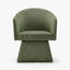 Veronica Contemporary Upholstered Accent Armchair - Bold Sculptural Curved Tub Back-1831147053